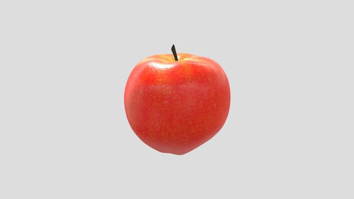 Apple Fruit 3D Model