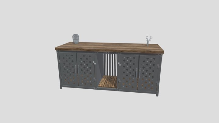 idustriálna komoda 3D Model