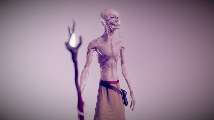 Alien Monk 3D Model