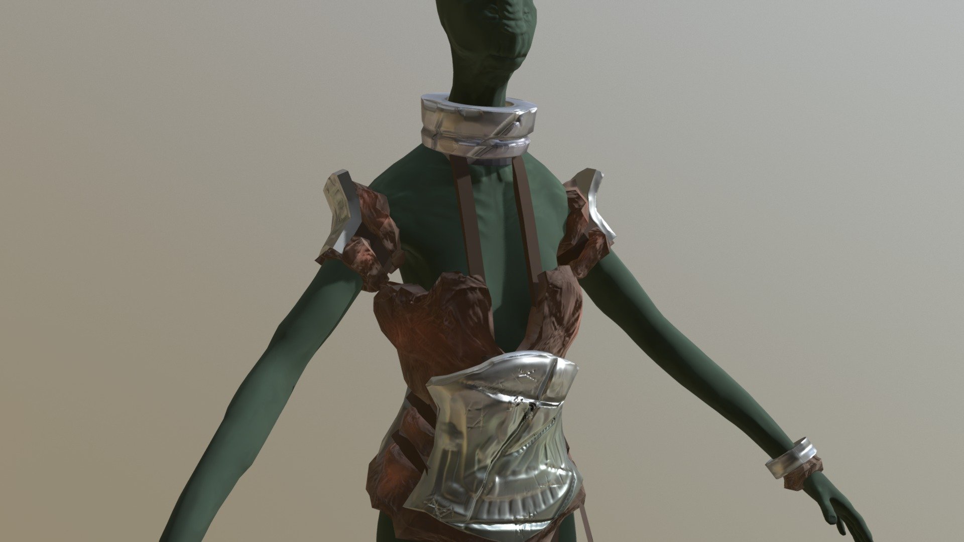 Swamp Girl - 3D model by elZach [499e6ed] - Sketchfab