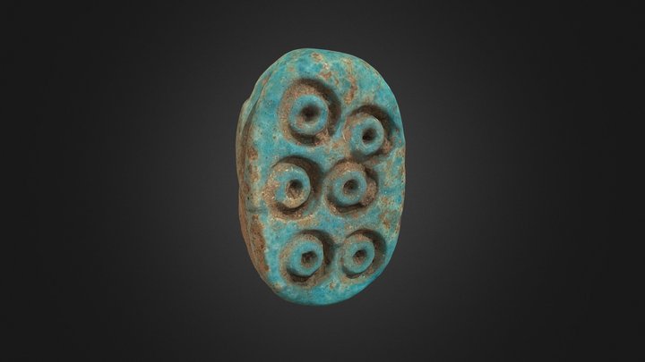Broken Stamp Seal from Wadi el-Hudi 3D Model