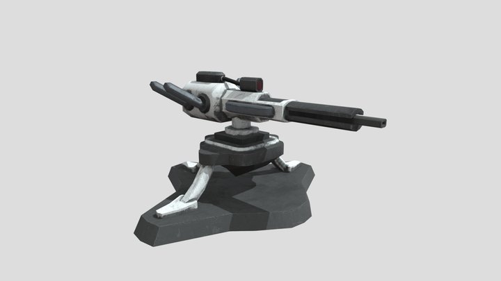 Futuristic turret – Modelo 3D gratuito STL