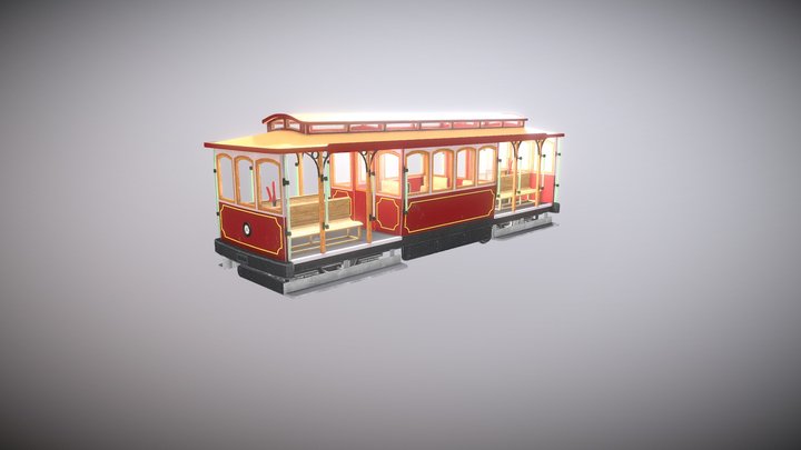 Cable Car Tram | Realistic 3D Model | Free – Free 3D Model STL