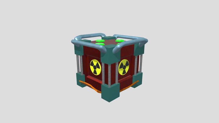 Radioactive Box 3d Model – Modello 3D gratuito STL