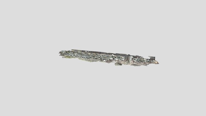 North Salem Stone Culvert, Wall E 1 3D Model