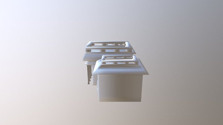 Roman Inspired Building 3D Model