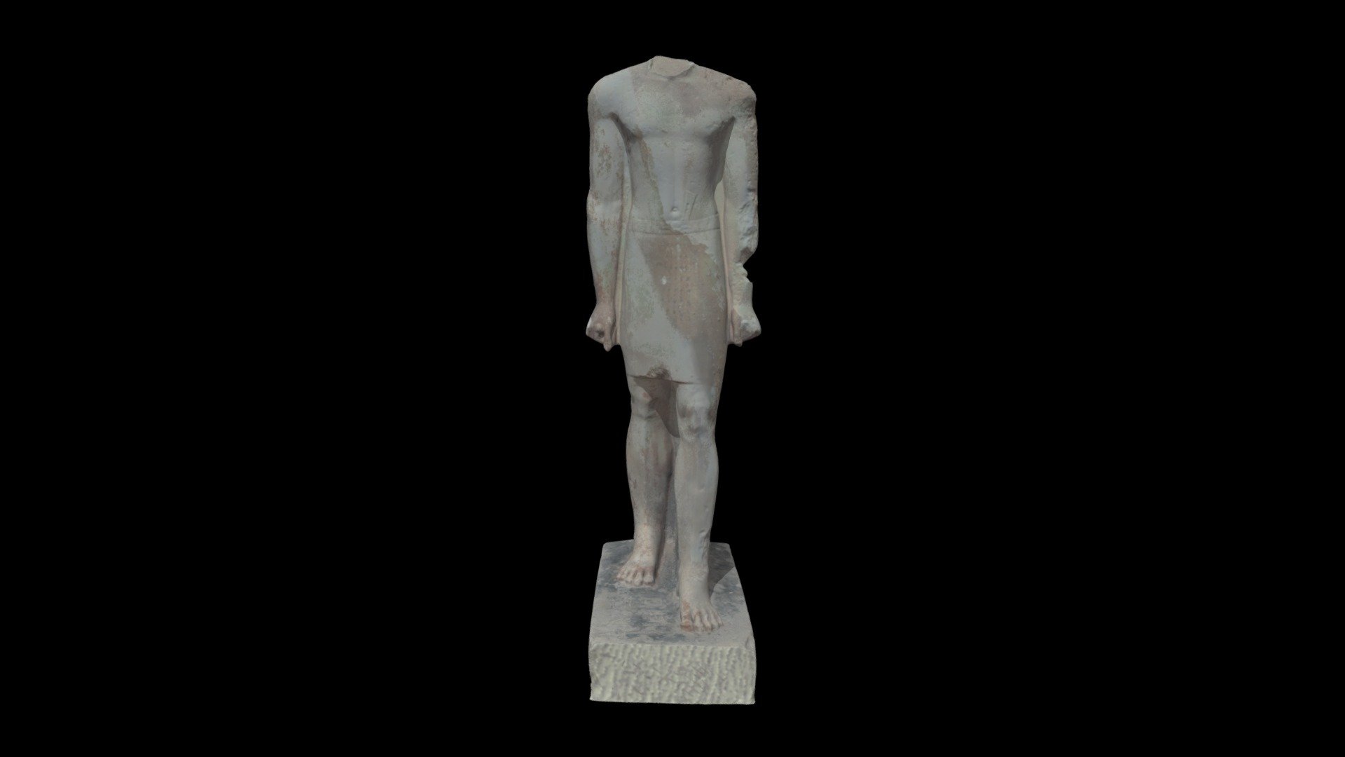 Headless striding figure of Minnefer