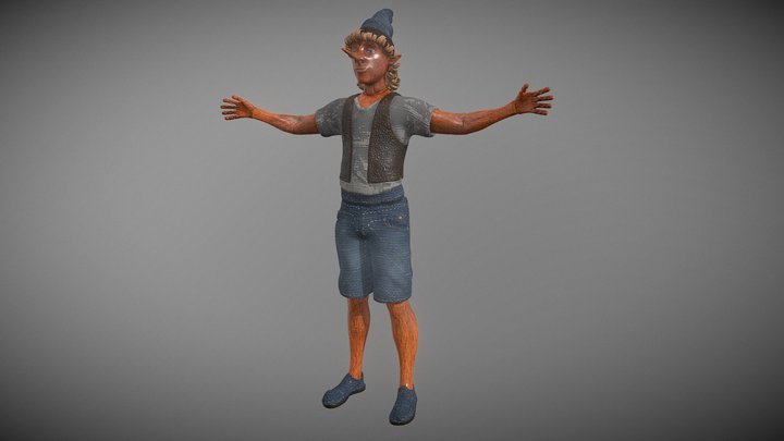 Buratino" aka Pinokkio 3D Model