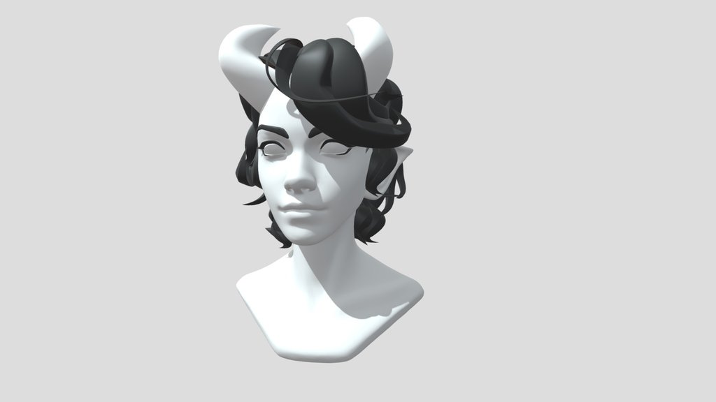 tiefling bust