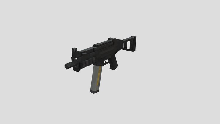 Low Poly/Quality UMP .45 3D Model