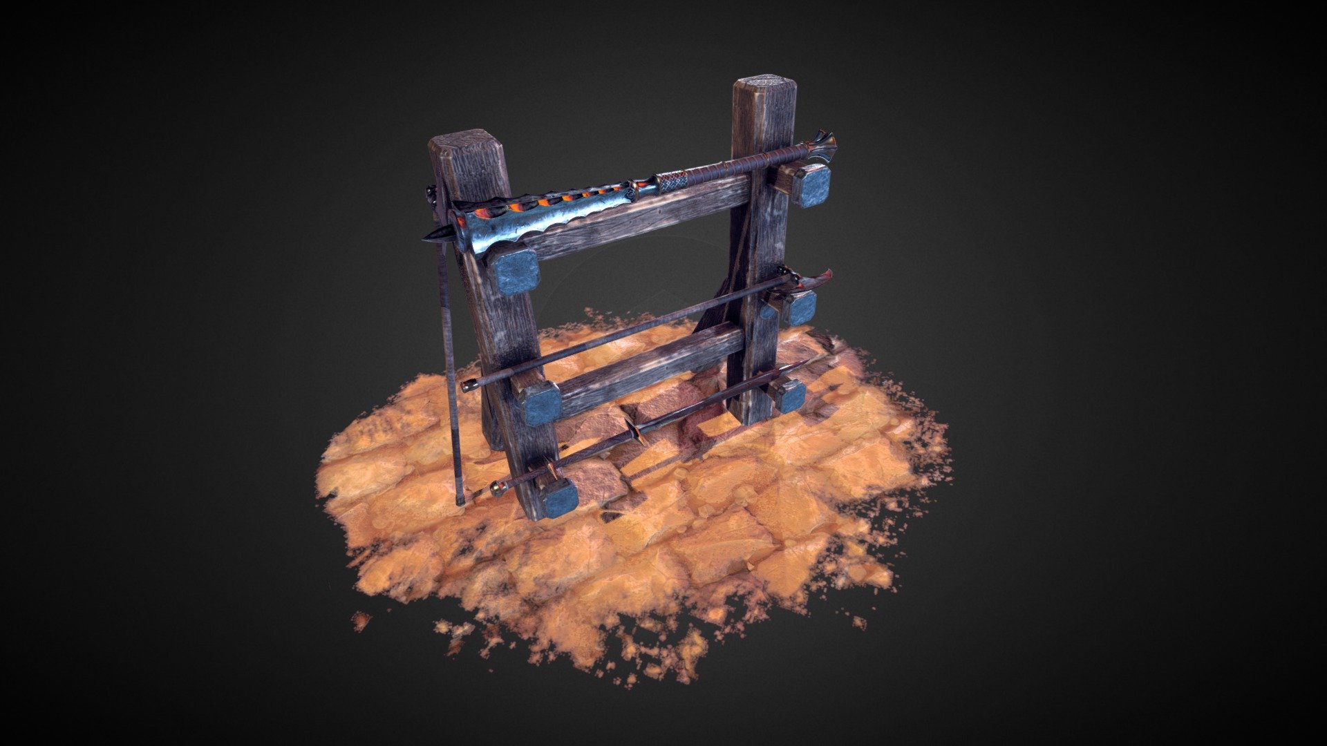 Big weapon rack - 3D model by fly4xy (@4xy) [49a49aa] - Sketchfab