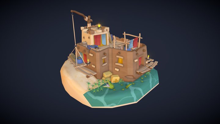 Sarcophagus Builder - Game Art 3D Model