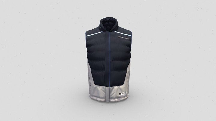 BAMBOO CHARCOAL VEST - 竹炭羽絨背心 3D Model