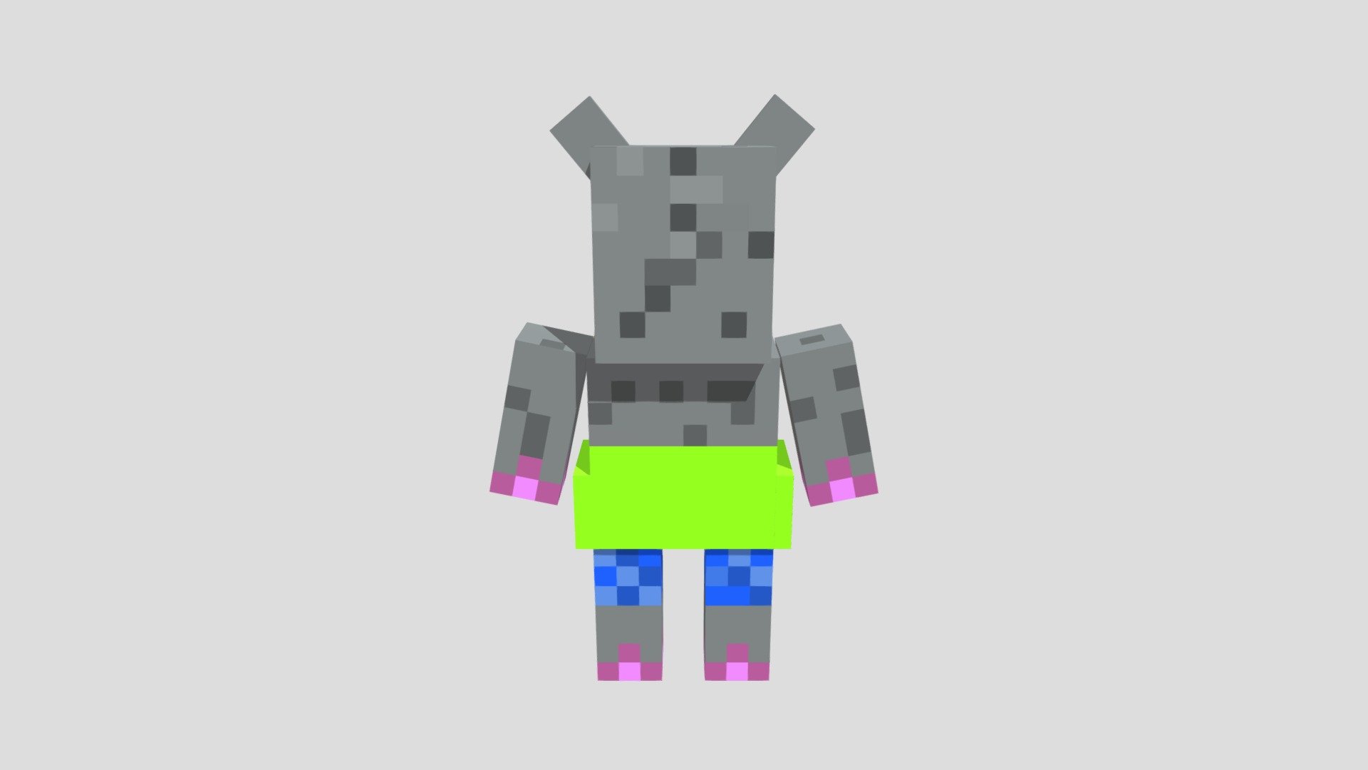 Builder Hippo - 3D model by lionpetuhov [49a5d3d] - Sketchfab