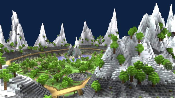 Minecraft-map 3D models - Sketchfab