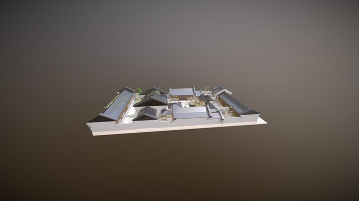 北京四合院模型913 3D Model