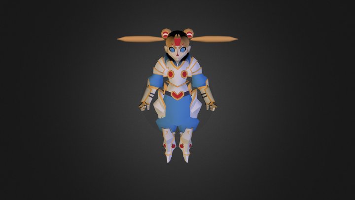 SailorMoon Colored 3D Model