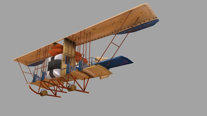 WW I Airplane Game Art 2017 3D Model