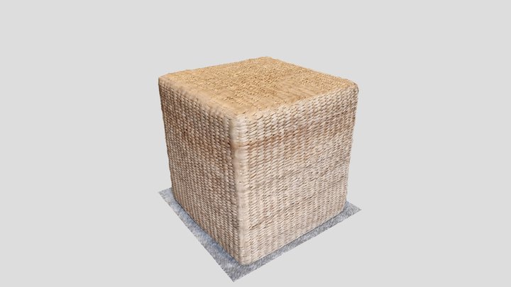 Rattan hocker 3D Model