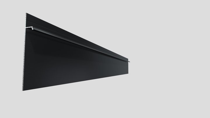 Скрытый плинтус RESPECT STANDART 4093 3D Model