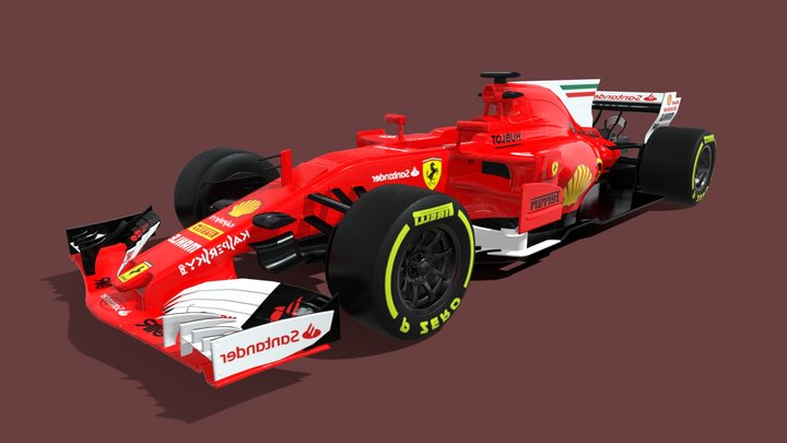 Ferrari F1 Formula Car – High-Quality F1 3D Model