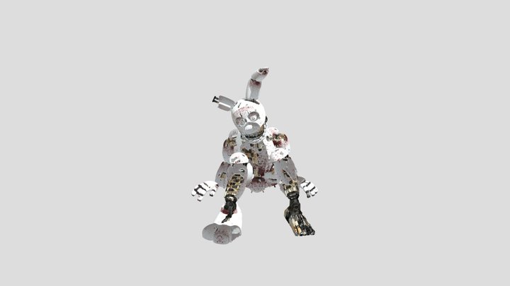 Spring Bonnie Rotten 3D Model