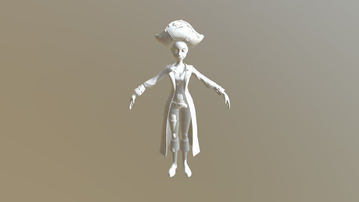 Portfolio 5 Milestone 1: Pirate Model Full Body 3D Model