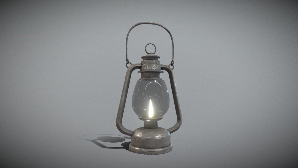 Vintage Kerosene Lantern | Realistic Oil Lamp