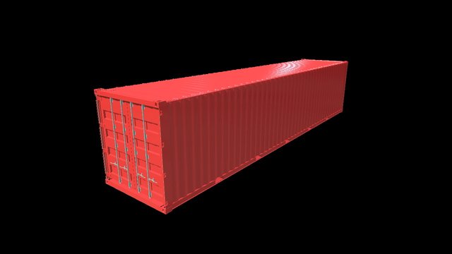 40 Ft Container 3D Model