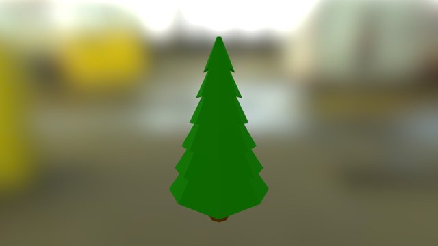 Simple Pine Tree 3D Model