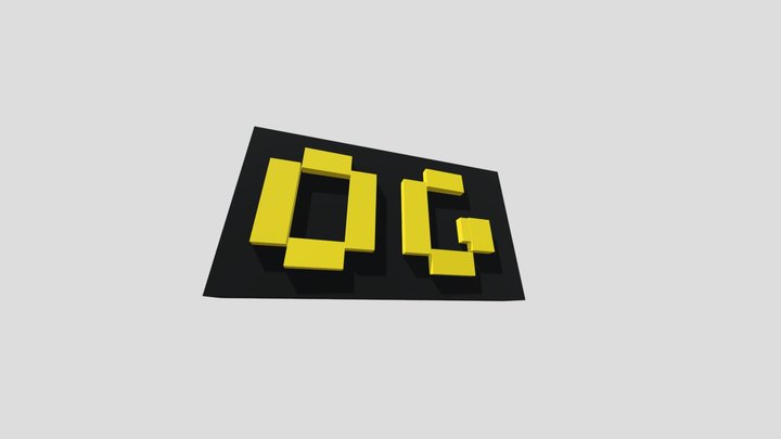 og badge for fan games 3D Model