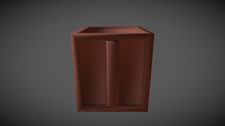 Wooden Box 3D Model