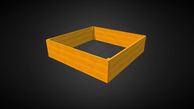 PC0005-1 Square Foot Planter 3D Model