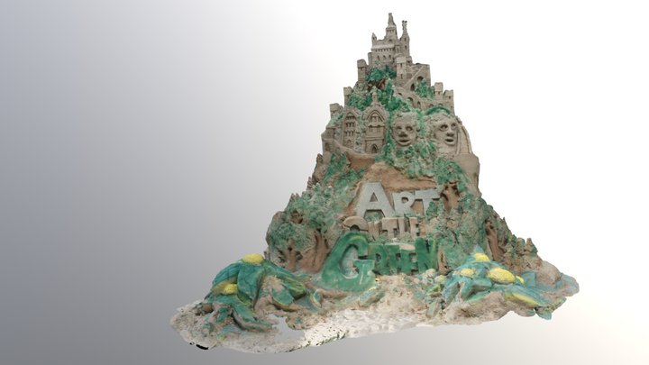 Art On The Green Sandcastle 2017 hiRes 3D Model