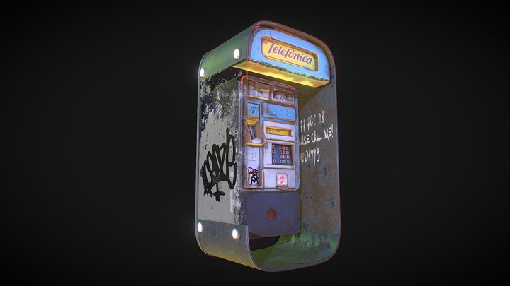 phone cabine 3D Model