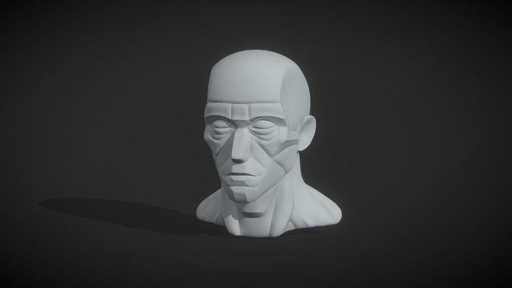 Head Planes 3d Sculpt 3D Model