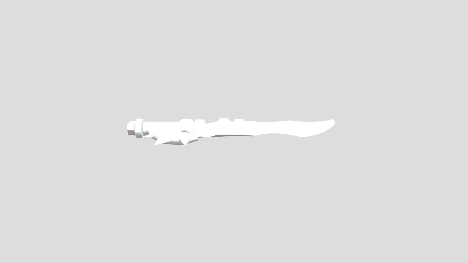 Ork Sword Low Poly