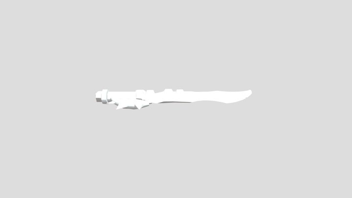 Ork Sword Low Poly 3D Model