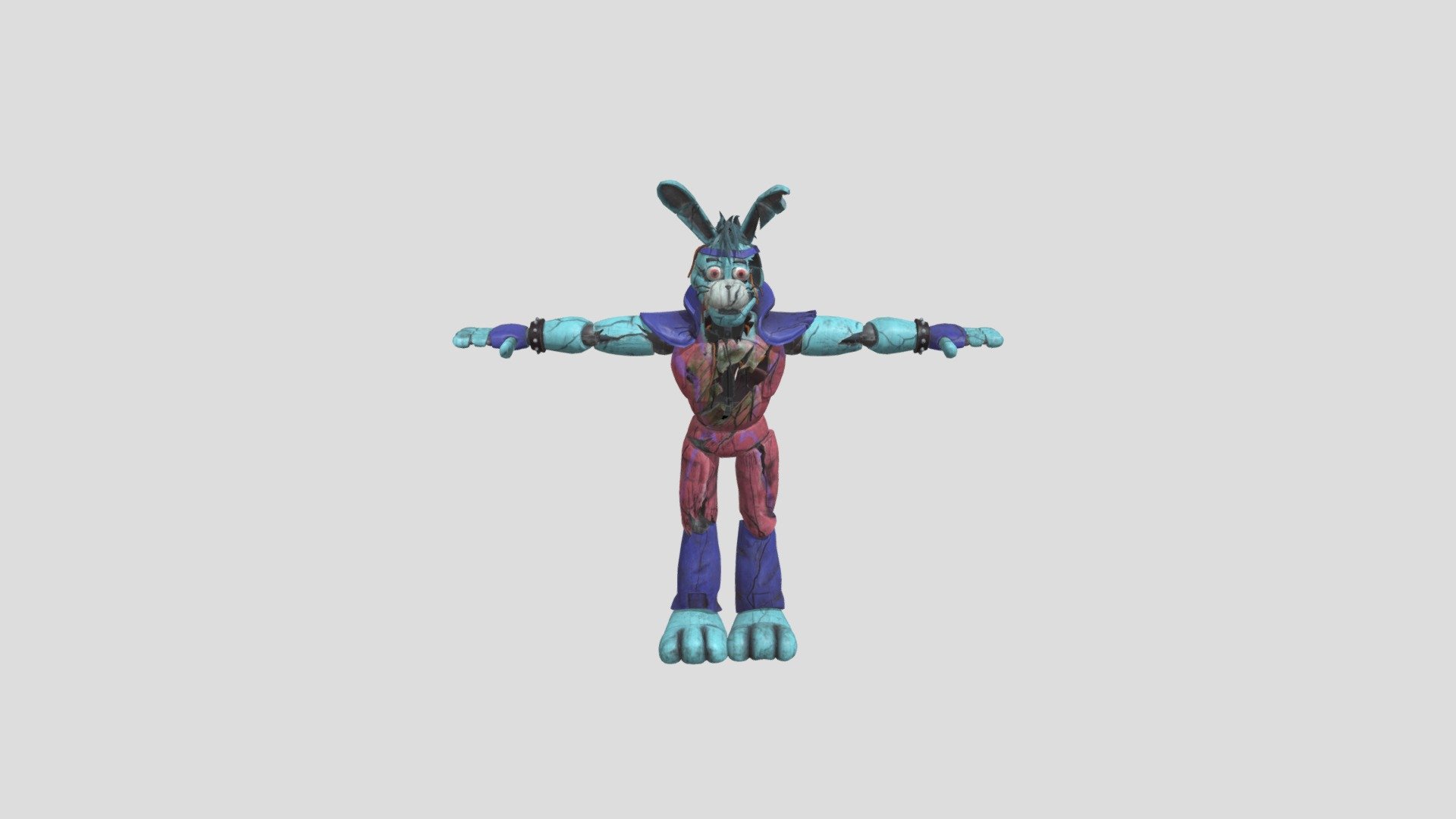 3D file FIVE NIGHTS AT FREDDY'S Bonnie Glamrock Shattered FILES
