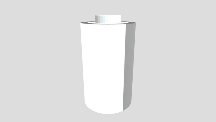 Battery Low Poly 3D Model