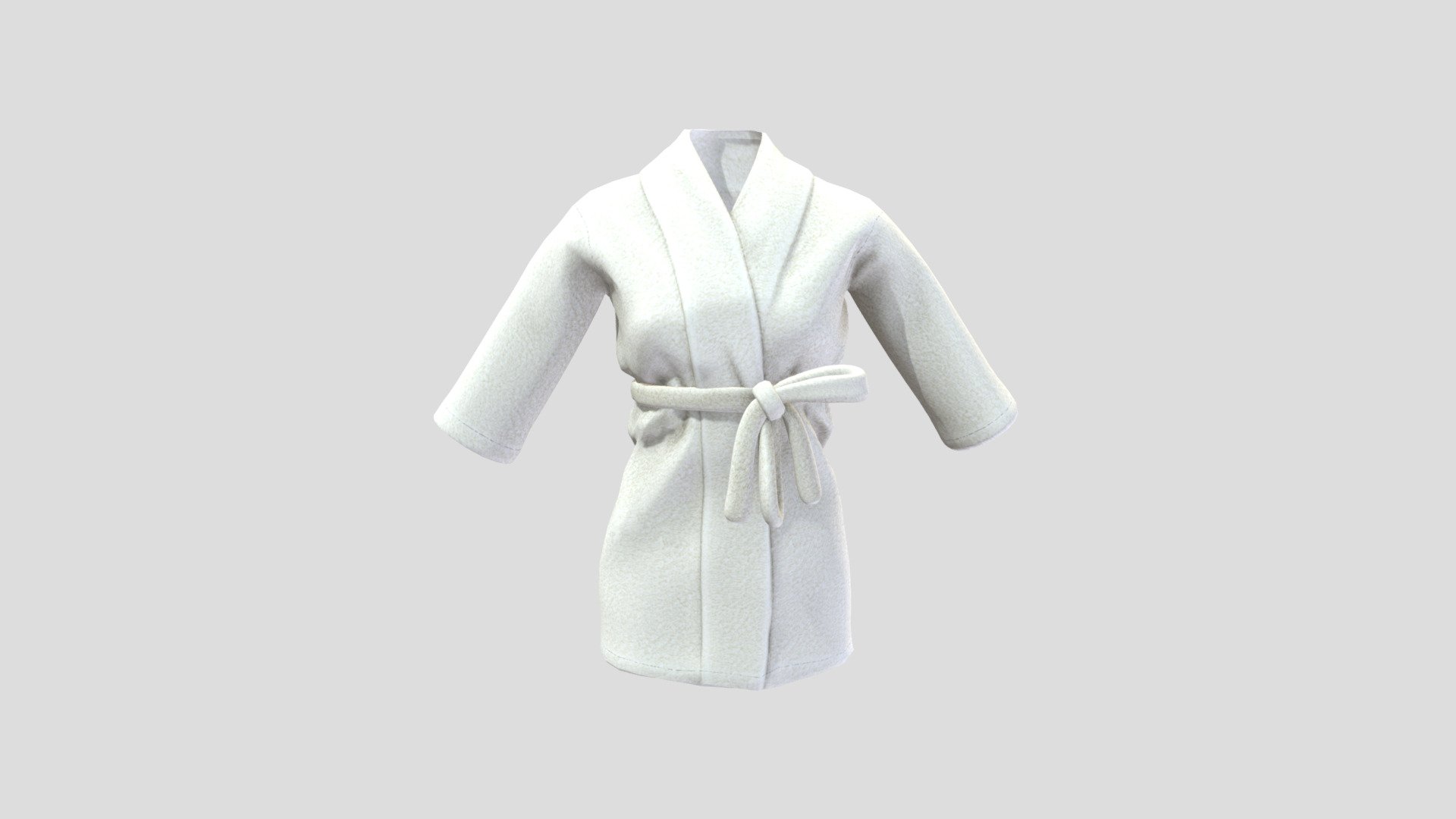 Female Short Bath Robe Buy Royalty Free 3D model by 3dia [49b9fb4