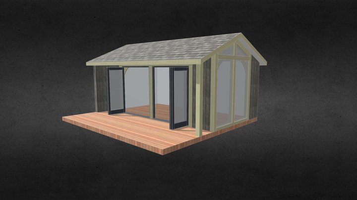 Oakmasters Garden Office 6 x 4m 3D Model