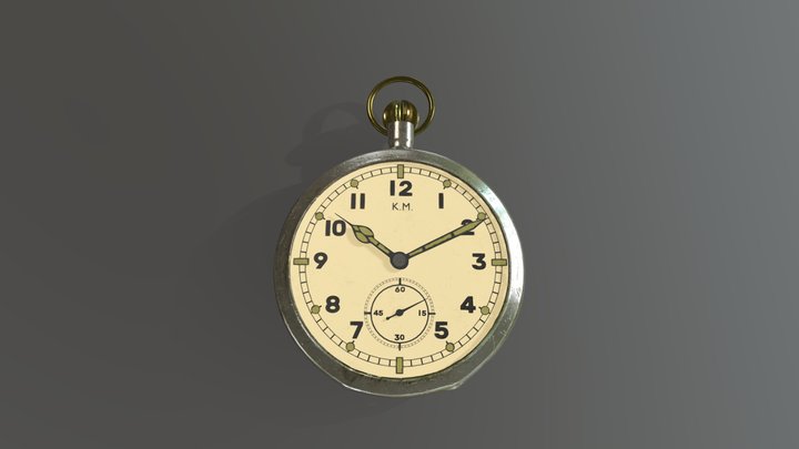 Kriegsmarine pocketwatch 3D Model