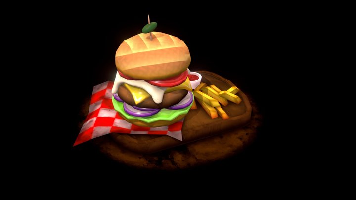 Time for a Burger 3D Model