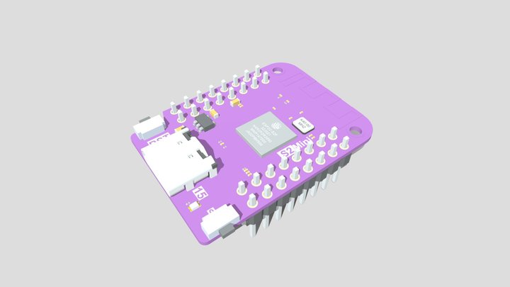 WeMos ESP32 S2 Mini 3D Model