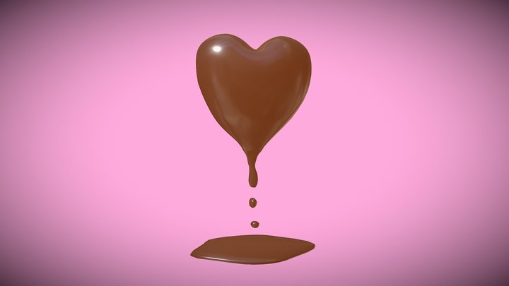 Melting Heart 3D Model