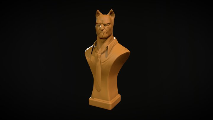 BLACKSAD BUST 3D Model