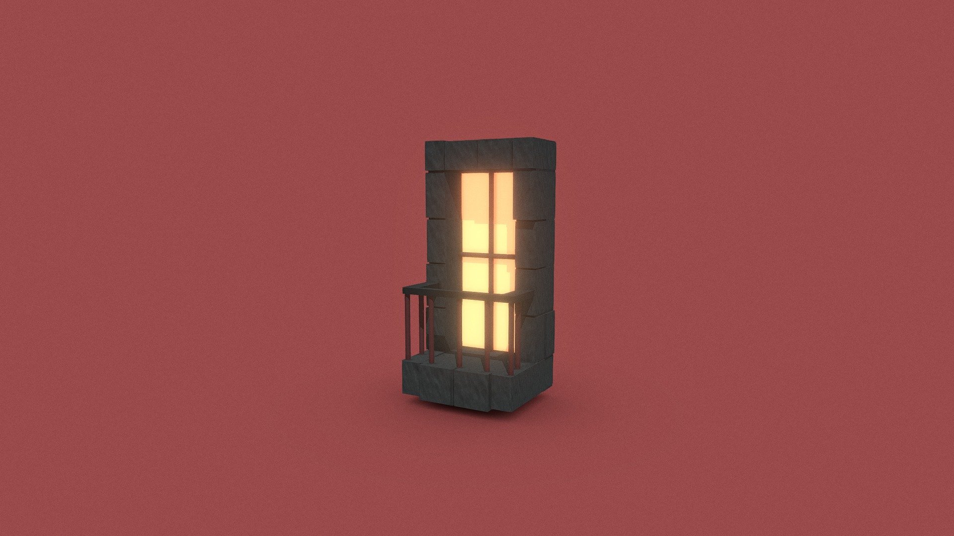 Rectangular Brick Window