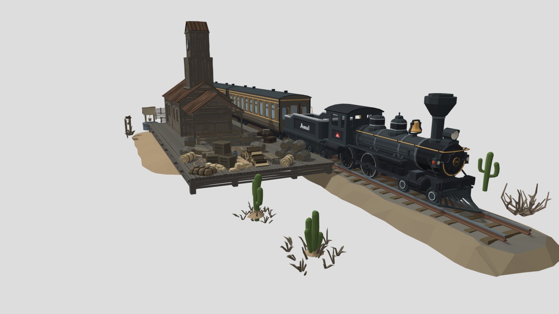 Amul Train - 3D model by metaloka122 [49c29c7] - Sketchfab