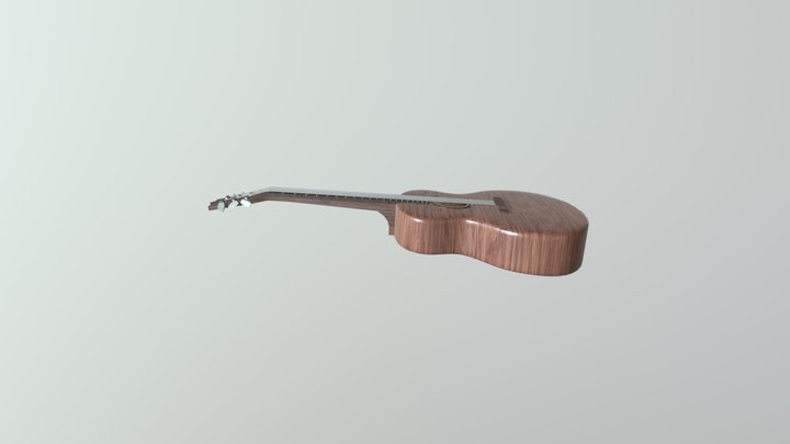 Acoustic guitar 3D Model